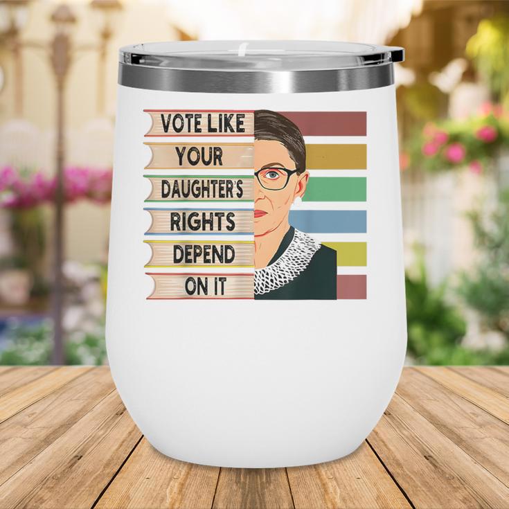 Feminist Ruth Bader Ginsburg RBG Quote Girl With Book Women Wine Tumbler Feminist Ruth Bader Ginsburg RBG Quote Girl With Book Women Wine Tumbler