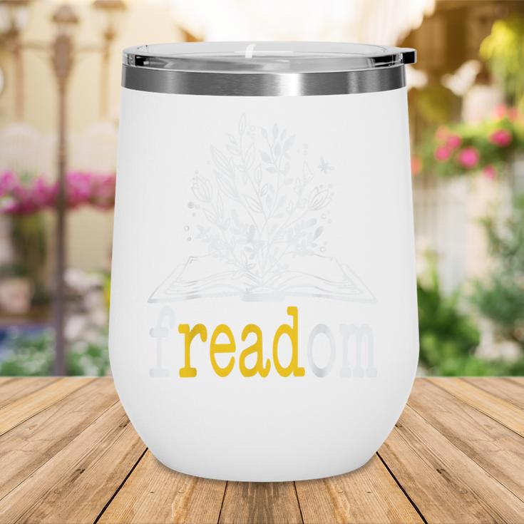 Freadom Freedom Read Banned Books Librarians Wine Tumbler