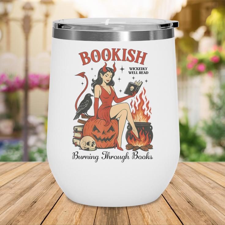 Halloween Bookish Witchy Book Club Hot Girls Read Wine Tumbler