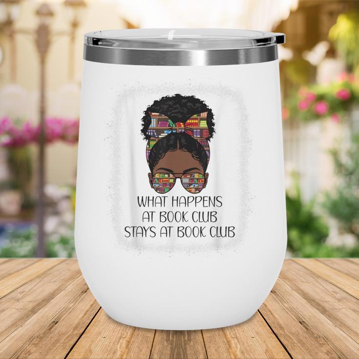 What Happens At Book Club Stays At Book Club Black Women Wine Tumbler What Happens At Book Club Stays At Book Club Black Women Wine Tumbler