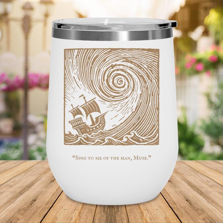 Iliad Odyssey Homer Ancient Greek History Book Odyssey Wine Tumbler