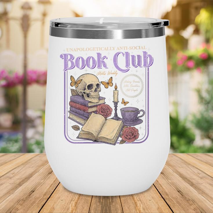Introverted Romance Unapologetically Anti-Social Book Club Wine Tumbler Introverted Romance Unapologetically Anti-Social Book Club Wine Tumbler