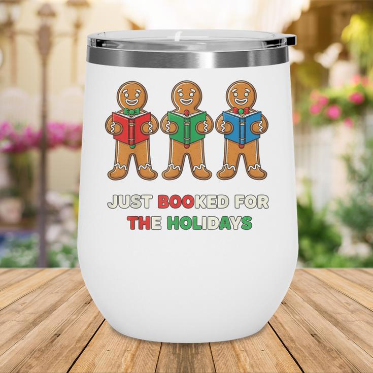 Just Booked For The Holidays Gingerbread Wine Tumbler