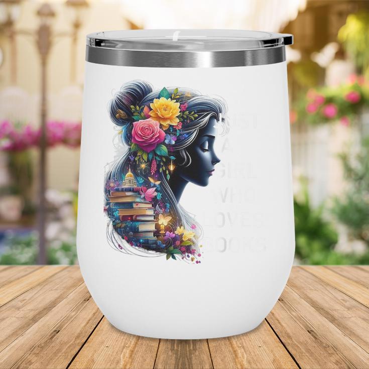 Just a Girl Who Loves Books Wine Tumbler
