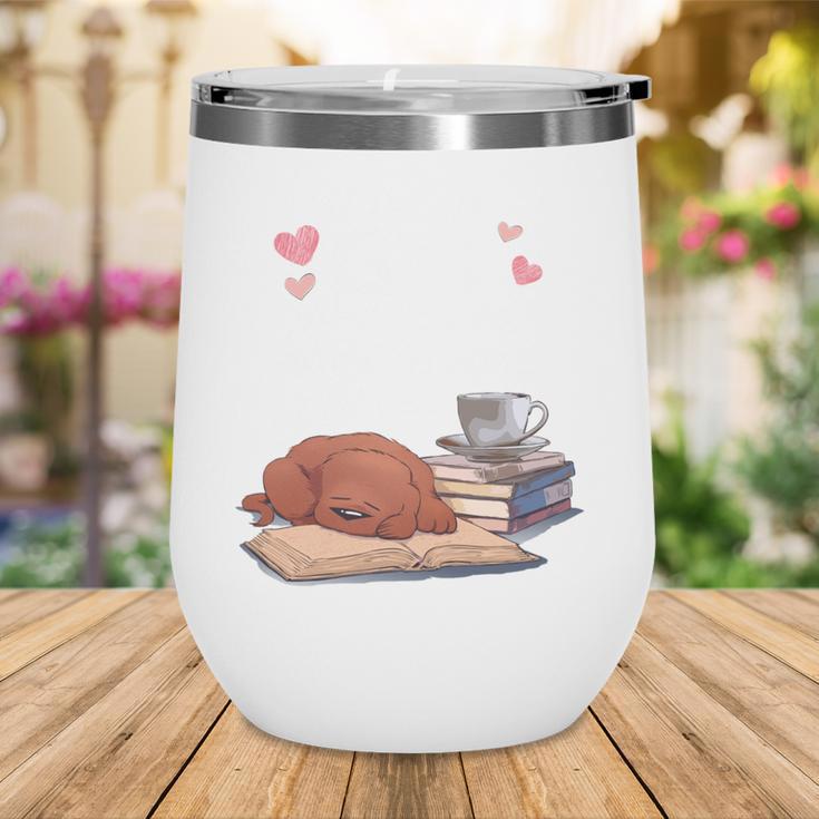 Just a Girl Who Loves Dogs Books Coffee T-Shirt Wine Tumbler Just a Girl Who Loves Dogs Books Coffee T-Shirt Wine Tumbler