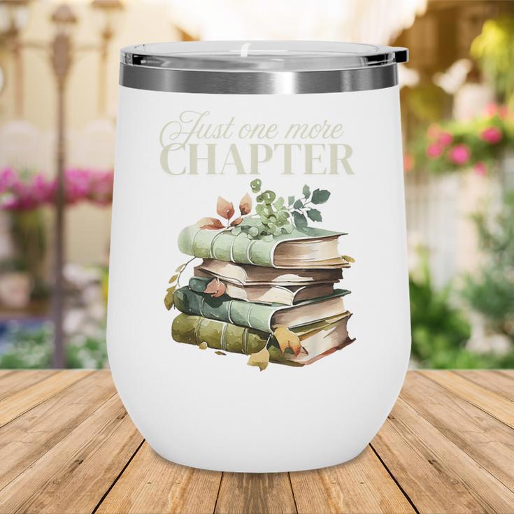Just One More Chapter Book Lover Wine Tumbler