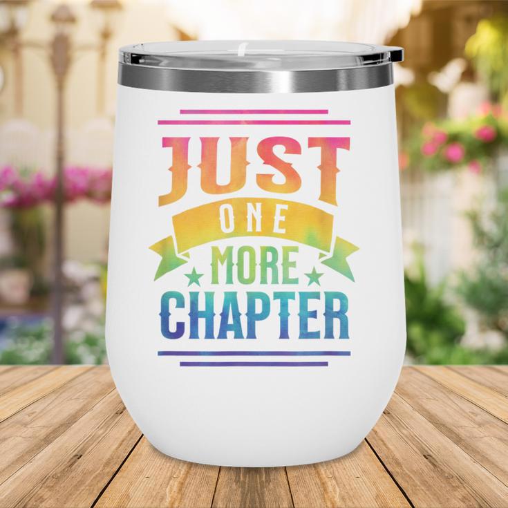 JUST ONE MORE CHAPTER Fun Reading Book Lover Wine Tumbler JUST ONE MORE CHAPTER Fun Reading Book Lover Wine Tumbler