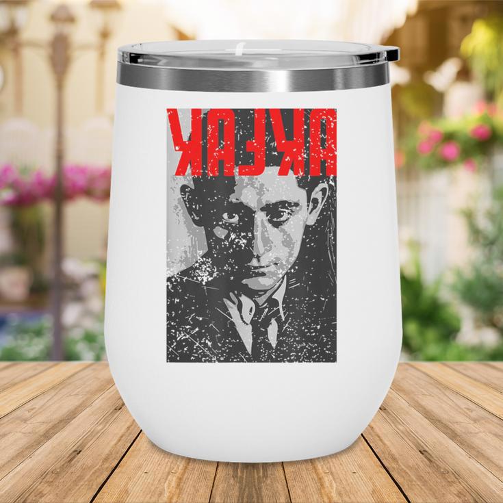 Kafka Franz Portrait Books And Literature Wine Tumbler Kafka Franz Portrait Books And Literature Wine Tumbler
