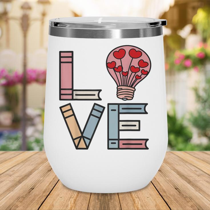Love Books Reading Wine Tumbler
