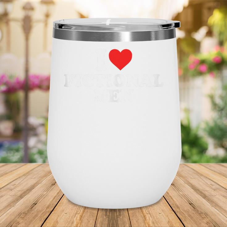 I Love Heart Fictional Men Simple Cute Books Reading Wine Tumbler