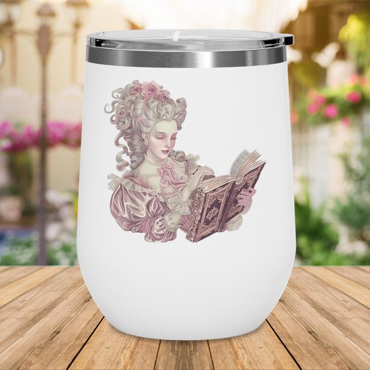Marie Antoinette Reading A Book Wine Tumbler Marie Antoinette Reading A Book Wine Tumbler