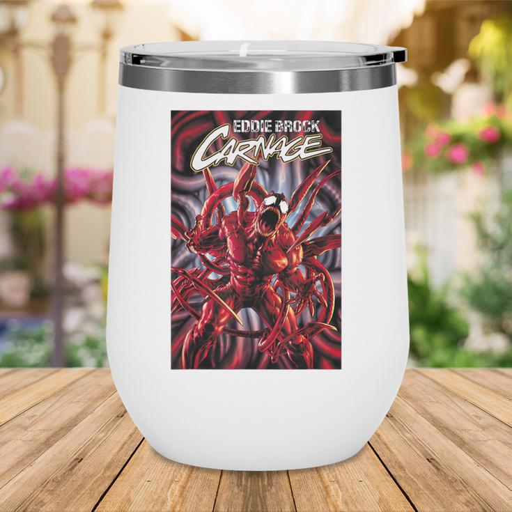 Marvel Spider-Man Eddie Brock Carnage Comic Book Cover Wine Tumbler
