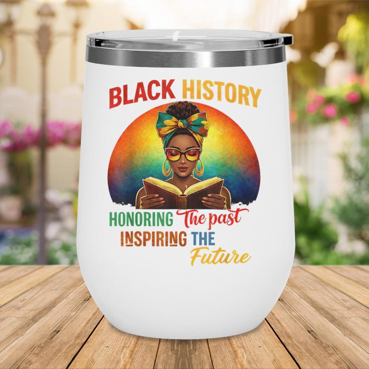 Melanin Honoring Past Inspiring Pride Book Month Wine Tumbler