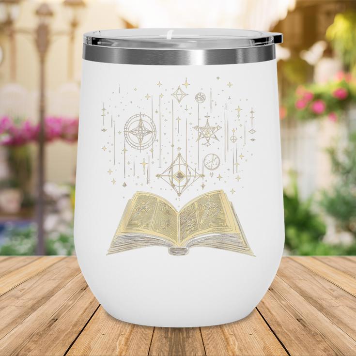 Mystic Astral Lunar Celestial Witch Spell Book Wine Tumbler