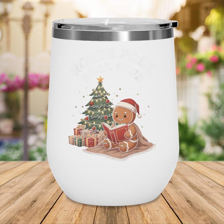 North Pole Book Club Gingerbread Christmas Reading Wine Tumbler North Pole Book Club Gingerbread Christmas Reading Wine Tumbler