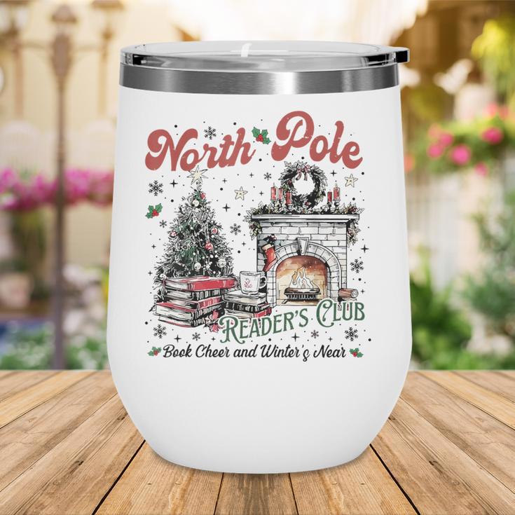 North Pole Book Club Book Lover Bookish Bookworm Christmas Wine Tumbler North Pole Book Club Book Lover Bookish Bookworm Christmas Wine Tumbler