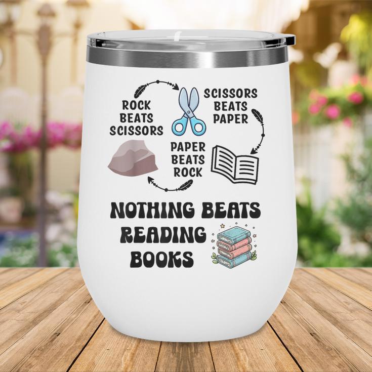 Nothing Beats Reading Rock Paper Scissors Reader Book Lover Wine Tumbler Nothing Beats Reading Rock Paper Scissors Reader Book Lover Wine Tumbler