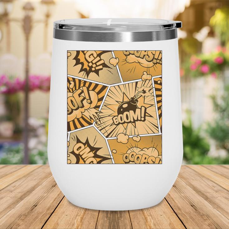 Orange Comic Book Orange Color Graphic Premium Tri-Blend Wine Tumbler Orange Comic Book Orange Color Graphic Premium Tri-Blend Wine Tumbler