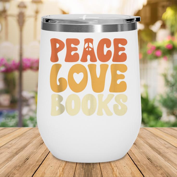 Peace Love Books Men Women Wine Tumbler
