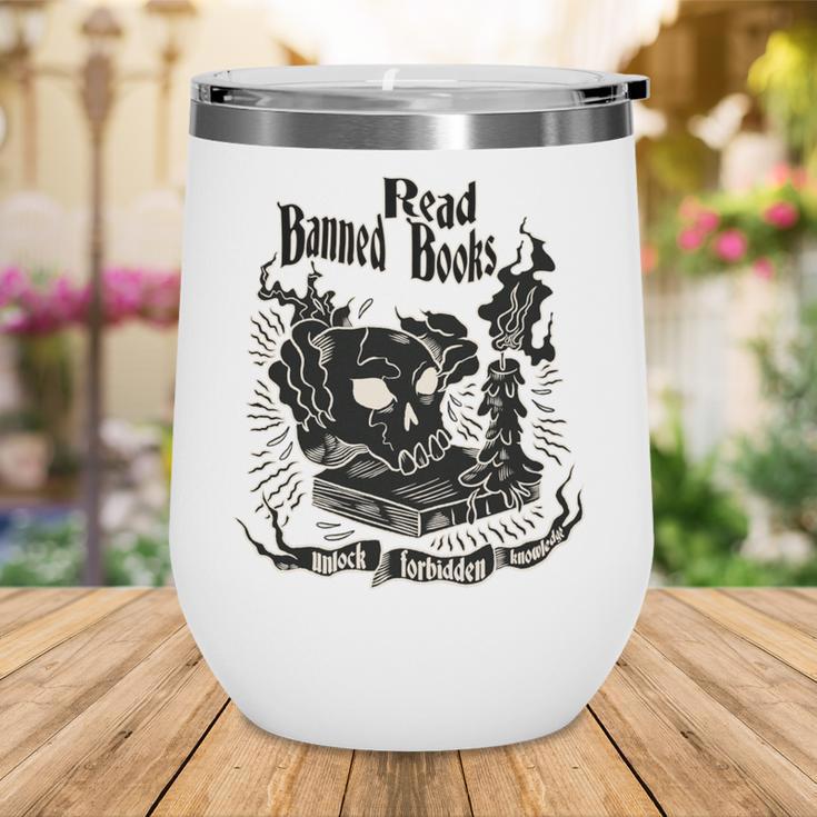 Read Banned Books Unlock Forbidden Knowledge Wine Tumbler