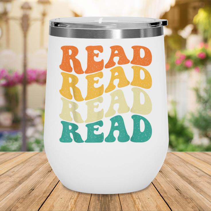 Read Read Read Read Book Lover Reading Bookworm Reader Wine Tumbler