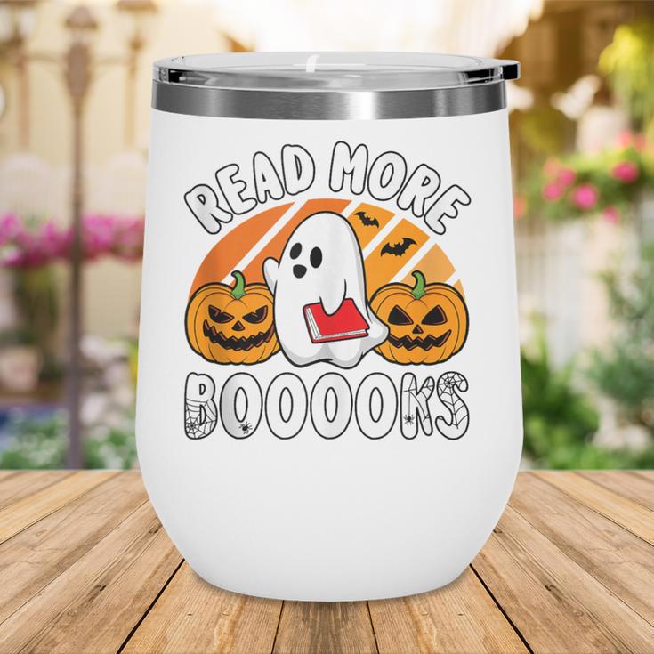Read More Books Teacher Halloween Men Women Wine Tumbler