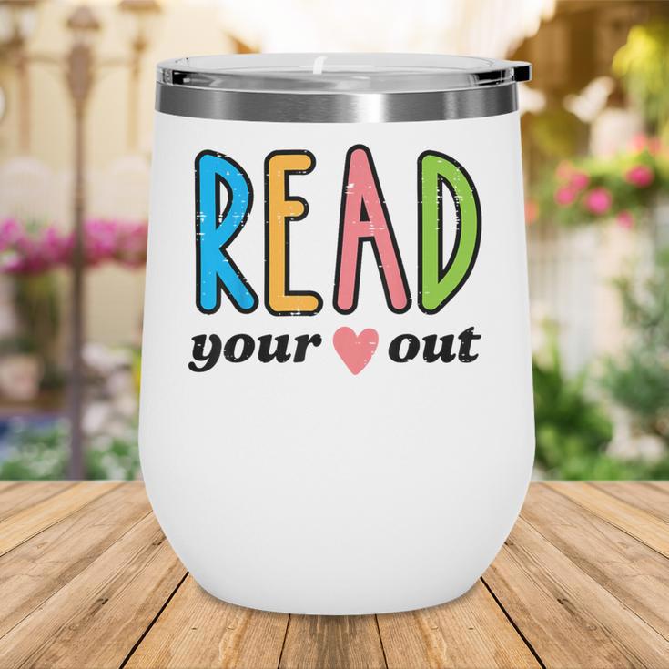 Read Your Heart Read Reading Librarian Book Across America Wine Tumbler