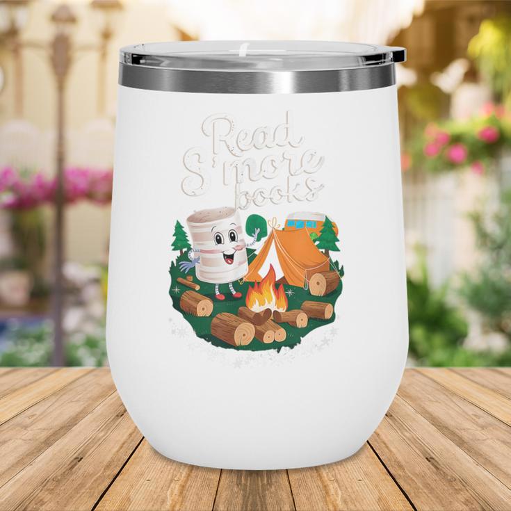 Read S'More Books Around Campfire National Book Week Wine Tumbler Read S'More Books Around Campfire National Book Week Wine Tumbler