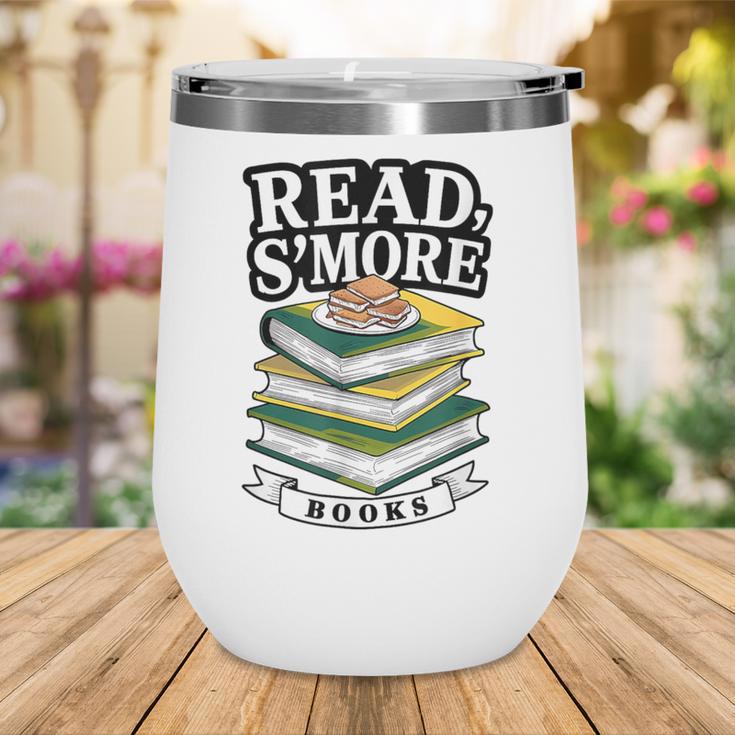 Read S'More Books Marshmallow Reading Smores Wine Tumbler