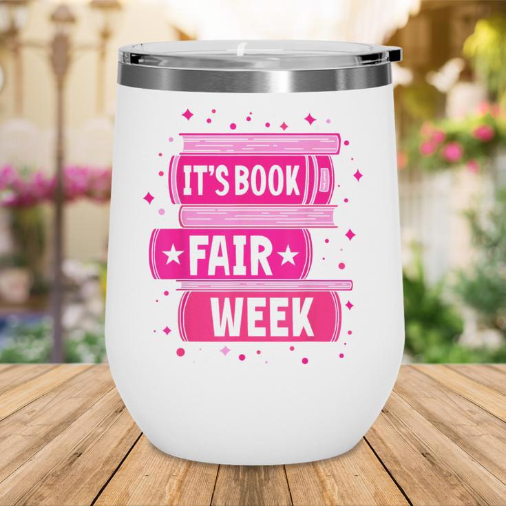 Reading Books Its Book Fair Week Wine Tumbler
