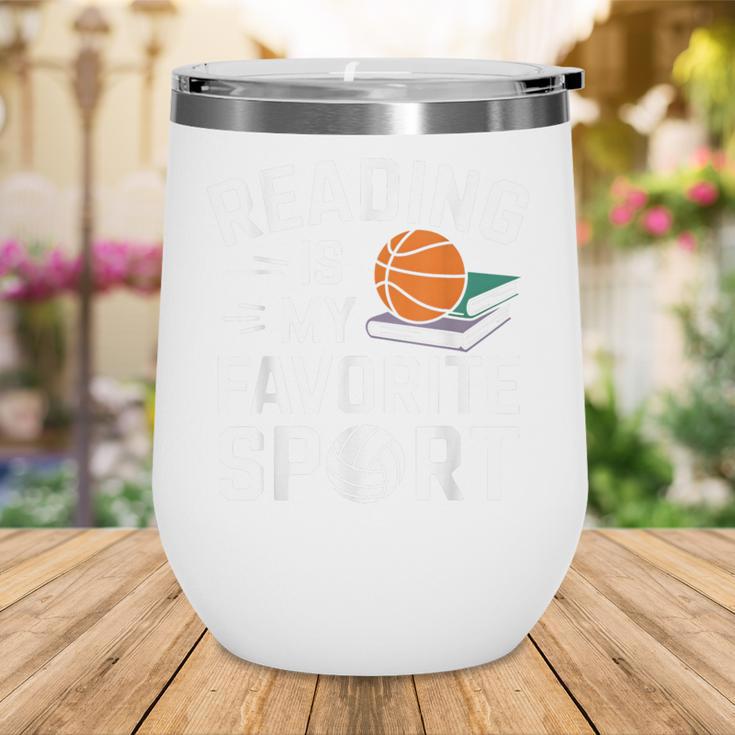 Reading Is My Favorite Sport Reading Book Lover Reader Wine Tumbler