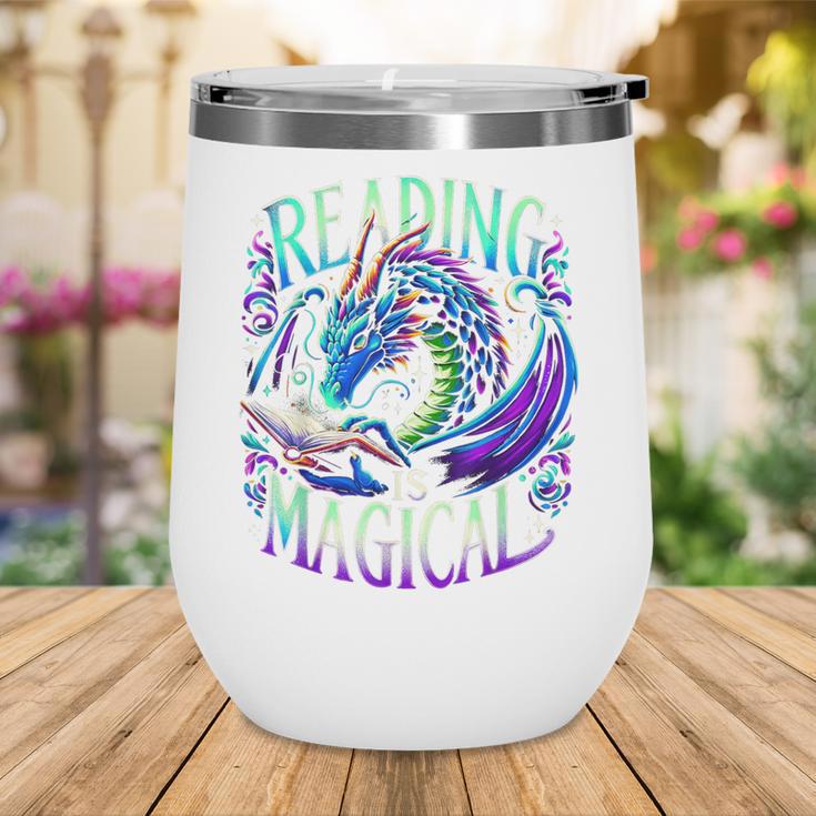 Reading Is Magical Dragon Tee Perfect For Book Lovers Kids Wine Tumbler