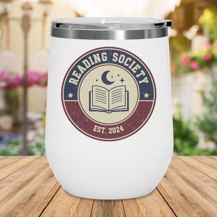 Reading Society Est 2024 Vintage Book Club Wine Tumbler