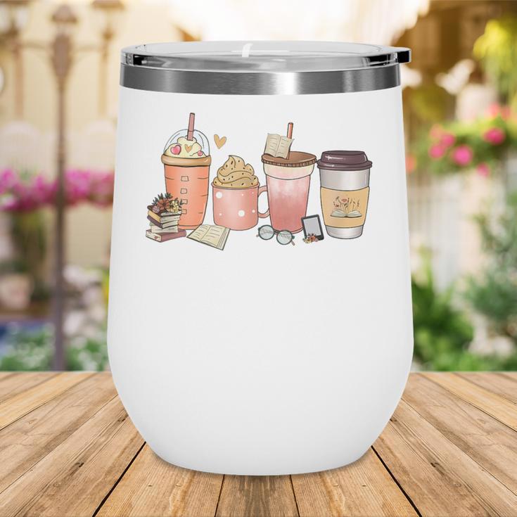 Reading Tea Coffee And Books Wine Tumbler Reading Tea Coffee And Books Wine Tumbler