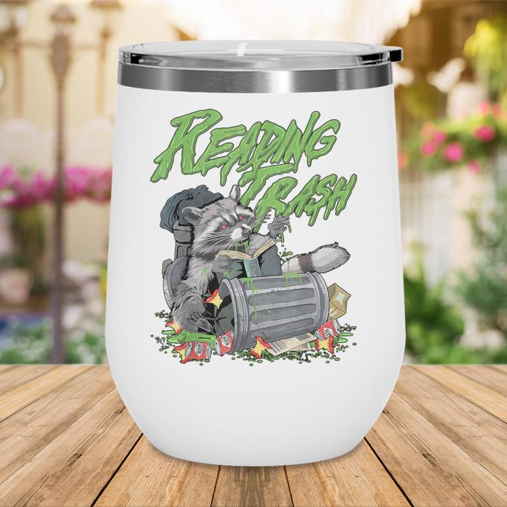 Reading Trash Racoon Bookworm Bookish Librarian Book Lover Wine Tumbler Reading Trash Racoon Bookworm Bookish Librarian Book Lover Wine Tumbler