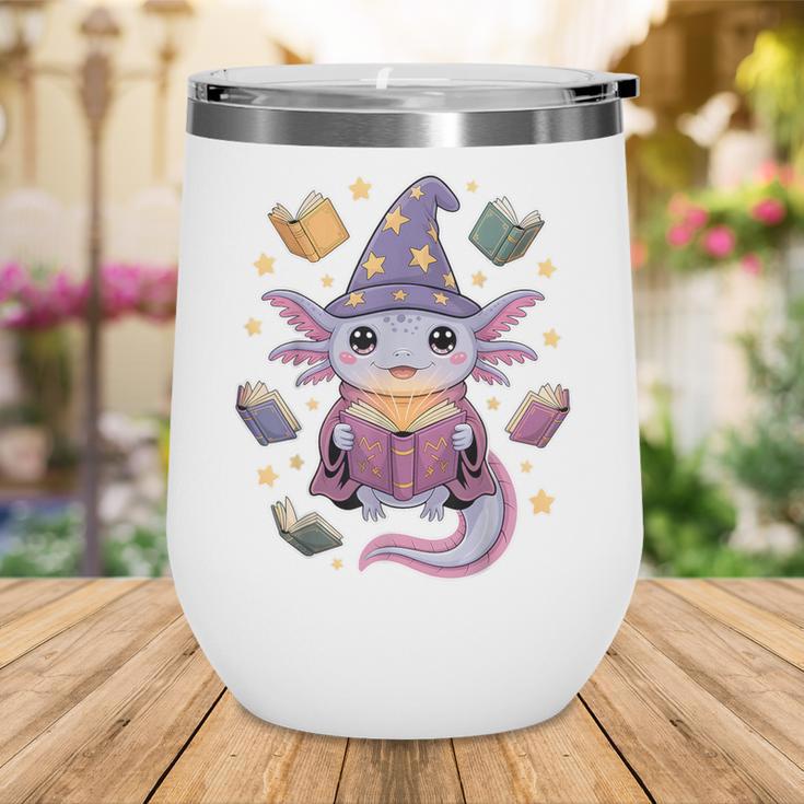 ReadsALOTL Cute Axolotl Book Lover Wine Tumbler ReadsALOTL Cute Axolotl Book Lover Wine Tumbler