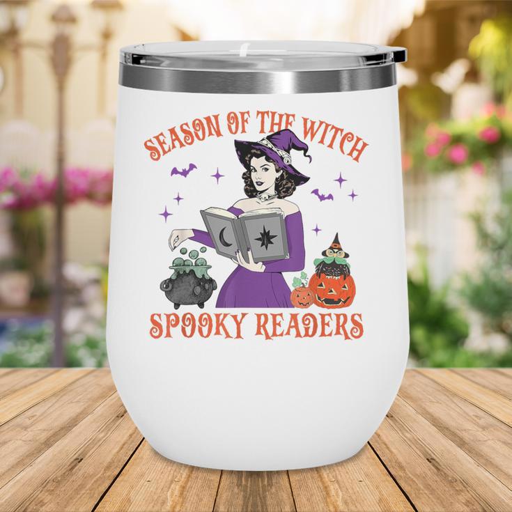 Season Of The Witch Spooky Readers Spell Book Hallowen Wine Tumbler
