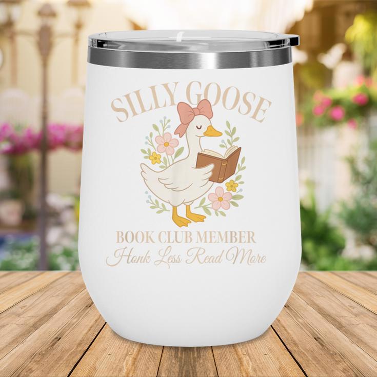 Silly Goose Book Club Member Reading Lover Wine Tumbler