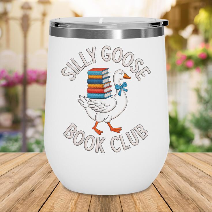 Silly Goose Book Club Reading Lover Wine Tumbler