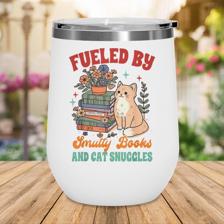Smut Reader Cat Lover Fueled By Smutty Books & Cat Snuggles For Men Women Wine Tumbler Smut Reader Cat Lover Fueled By Smutty Books & Cat Snuggles For Men Women Wine Tumbler