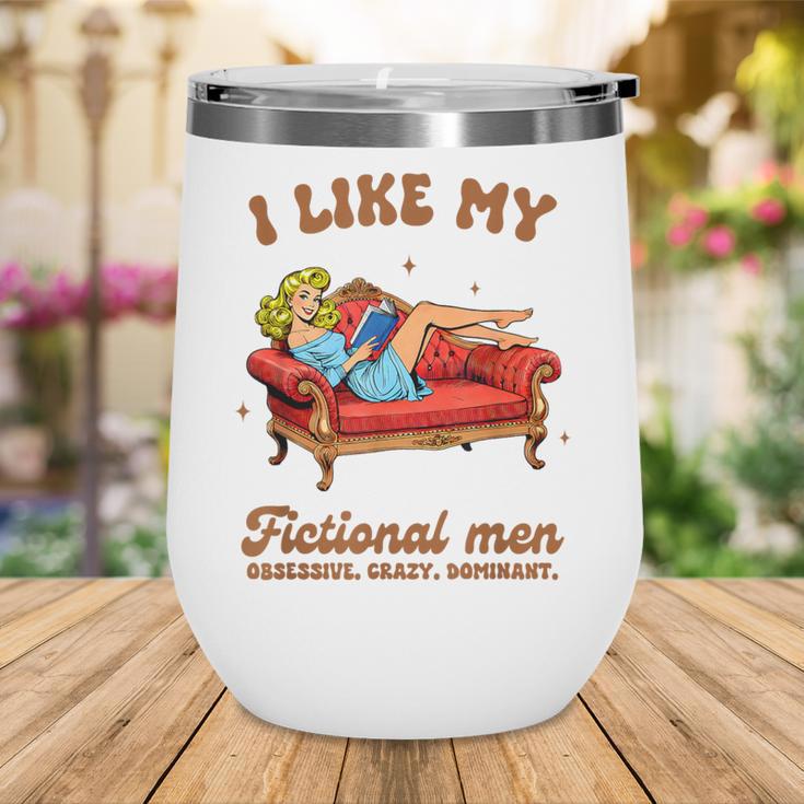 Smutty Book Lover I Like My Fictional Men Spicy Book Wine Tumbler Smutty Book Lover I Like My Fictional Men Spicy Book Wine Tumbler