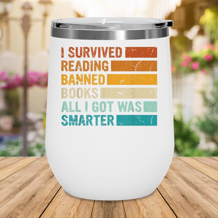 I Survived Reading Banned Books All I Got Was Smarter Wine Tumbler