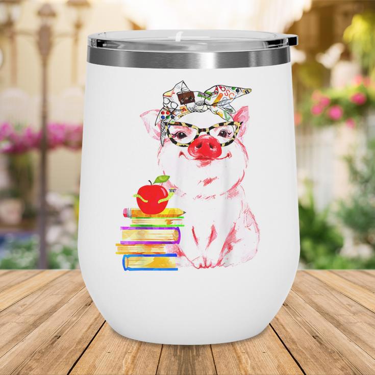 Teacher Pig Cute Farm Animal Book Lover School Student For Men Women Kids Wine Tumbler Teacher Pig Cute Farm Animal Book Lover School Student For Men Women Kids Wine Tumbler