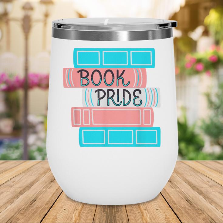 Threadless Grey Sky Chai Trans Book Pride Graphic Wine Tumbler