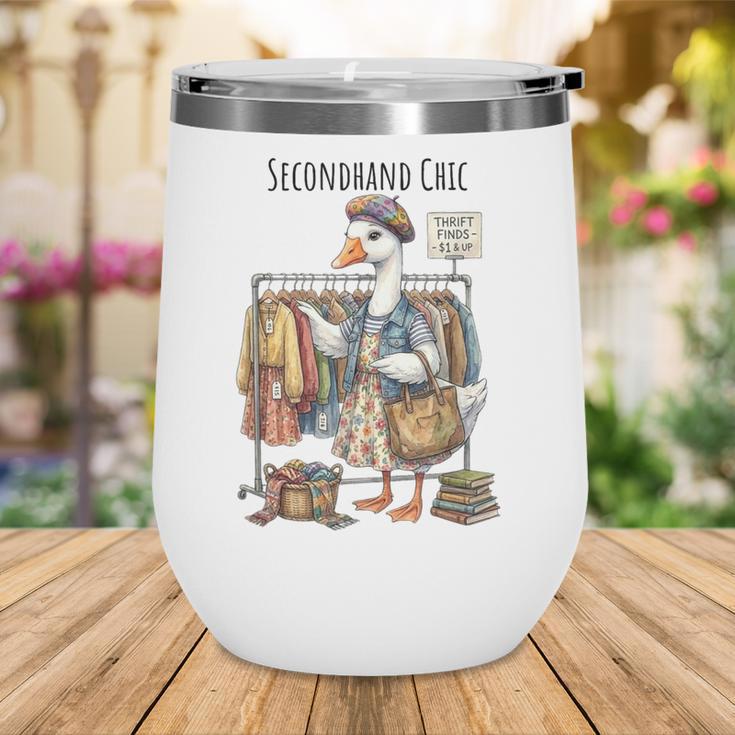 Thrifting Goose Vintage Fashion Book Lover Wine Tumbler Thrifting Goose Vintage Fashion Book Lover Wine Tumbler