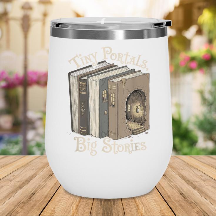 Tiny Portals Big Stories Book Nook Fantasy Gateway Wine Tumbler