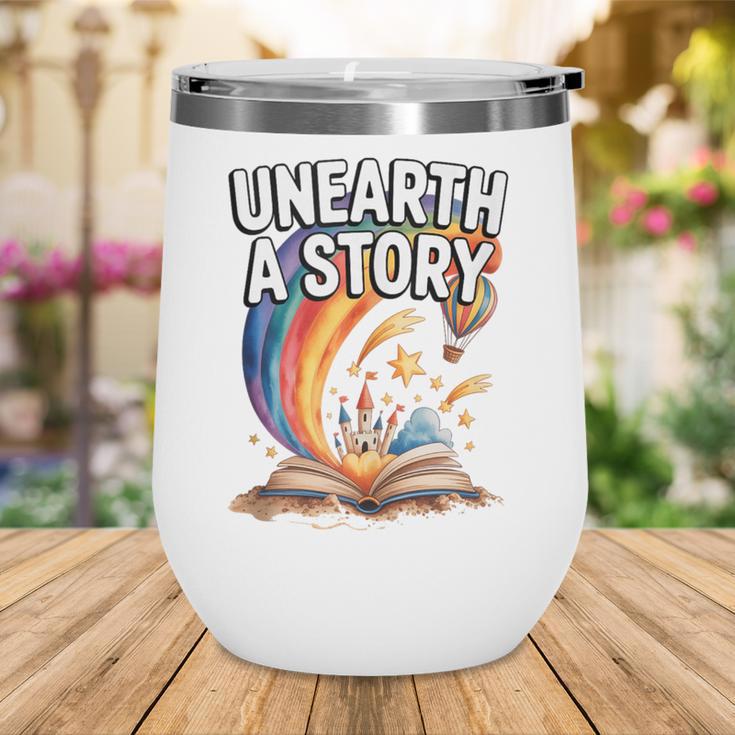 Unearth A Story Rainbow Treasure Book Wine Tumbler Unearth A Story Rainbow Treasure Book Wine Tumbler