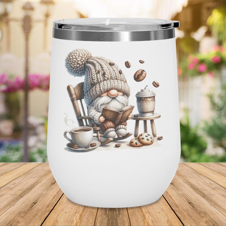 Vintage Cute Gnome Reading Book Coffee Cute Gnome Graphic Wine Tumbler Vintage Cute Gnome Reading Book Coffee Cute Gnome Graphic Wine Tumbler