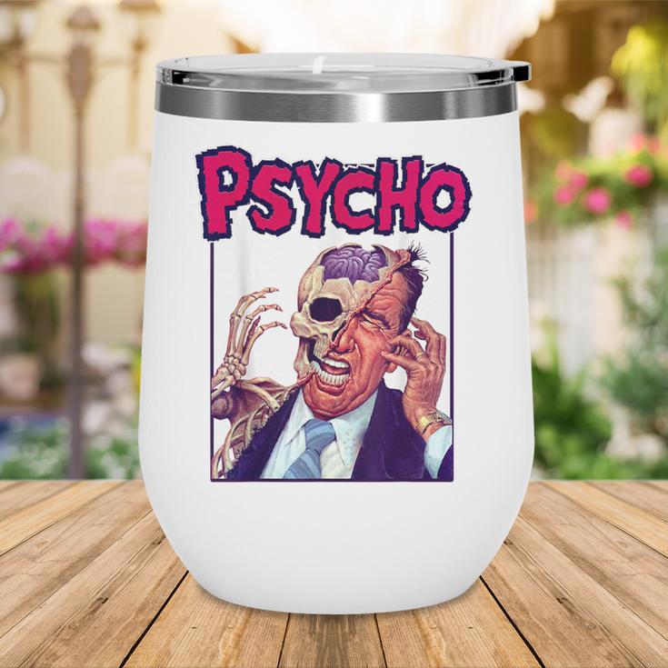Vintage Movie Horror Poster Comic Book Graphic Film Night Wine Tumbler