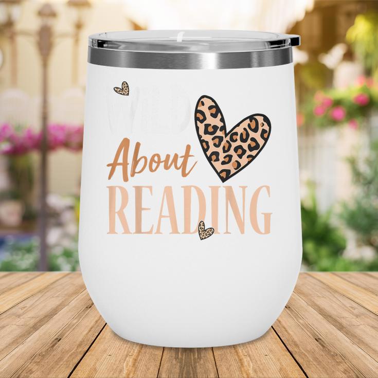 Wild About Reading Teacher Books Reader Lovers Leopard Zebra Wine Tumbler